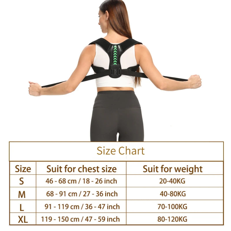 Adjustable Back Shoulder Posture Corrector Belt Clavicle Spine Support Reshape Your Body