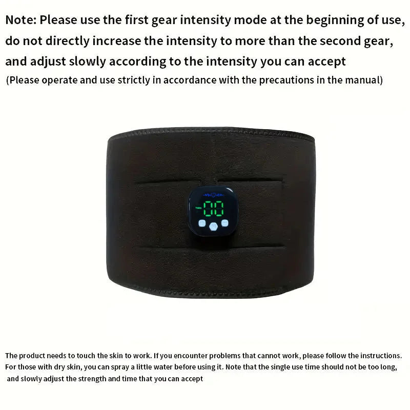 Waist Massager Portable USB Charging Shaper Electric Weight Loss Shaping Belt Fitness Massager