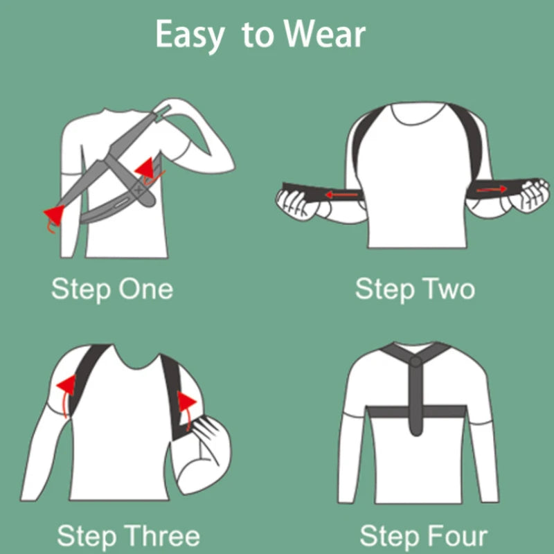 Adjustable Back Shoulder Posture Corrector Belt Clavicle Spine Support Reshape Your Body