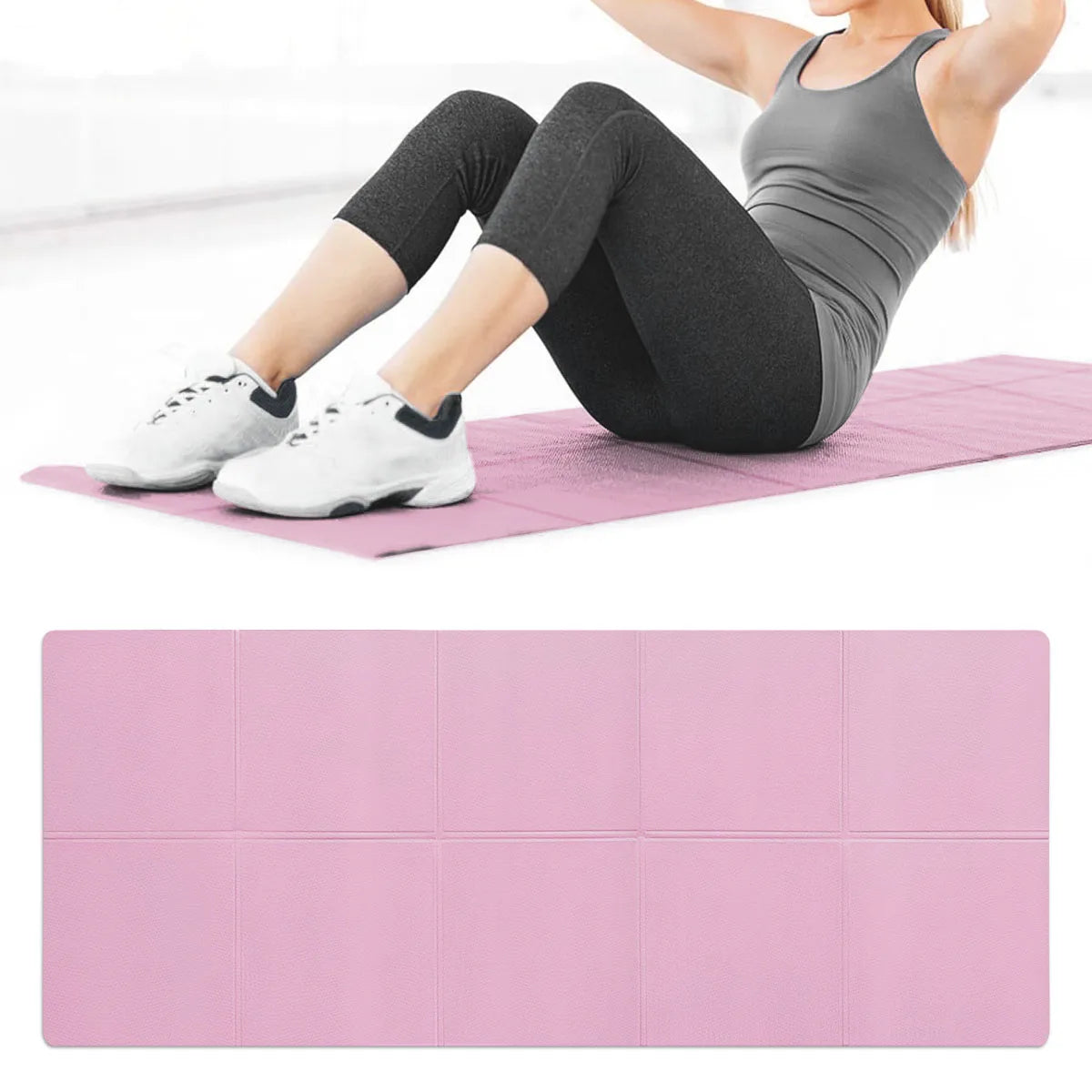 4MM Thick EVA Yoga Mats Anti-Slip Sport Fitness Mat Blanket for Exercise Yoga