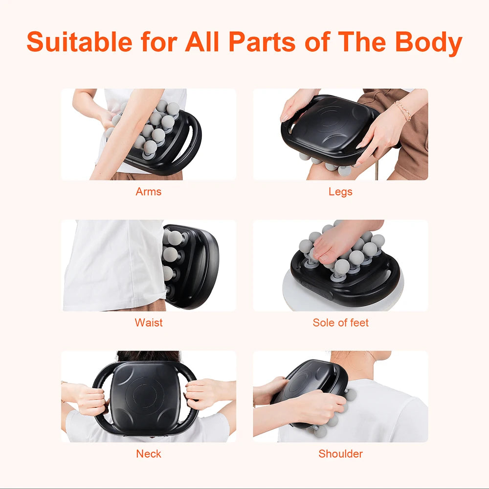 16-Head Fascia Gun High-Frequency Vibration Body Massage...