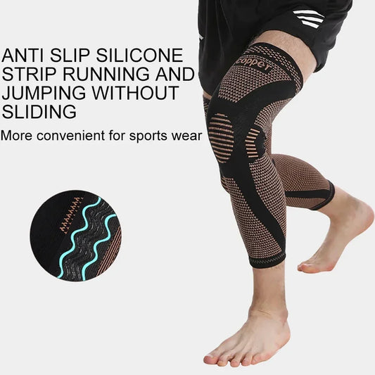 Full Leg Compression Sleeve Copper, 20-30Mmhg Reduce Varicose Veins Swelling